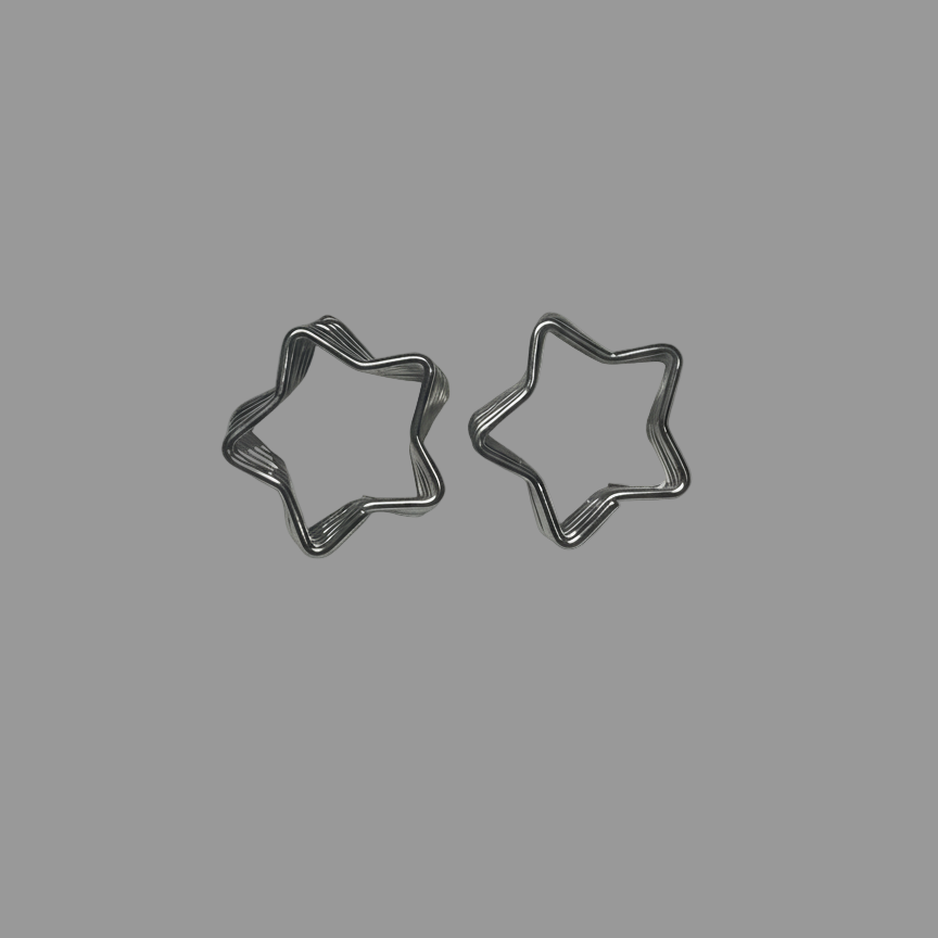 Twist Star Hoop Earrings