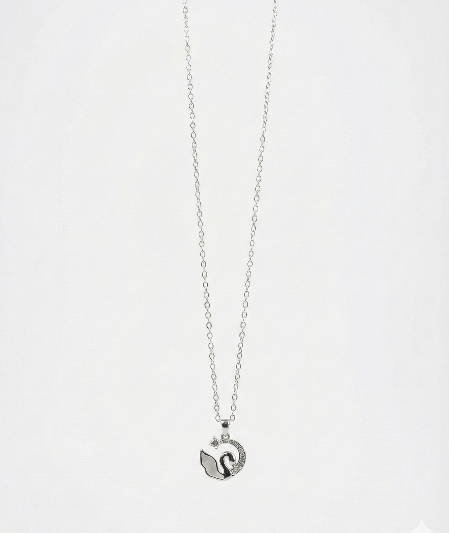 Swan Embrace Pendant Necklace