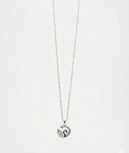 Swan Embrace Pendant Necklace