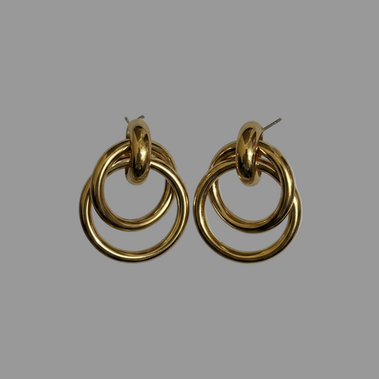 Golden Loops Earrings